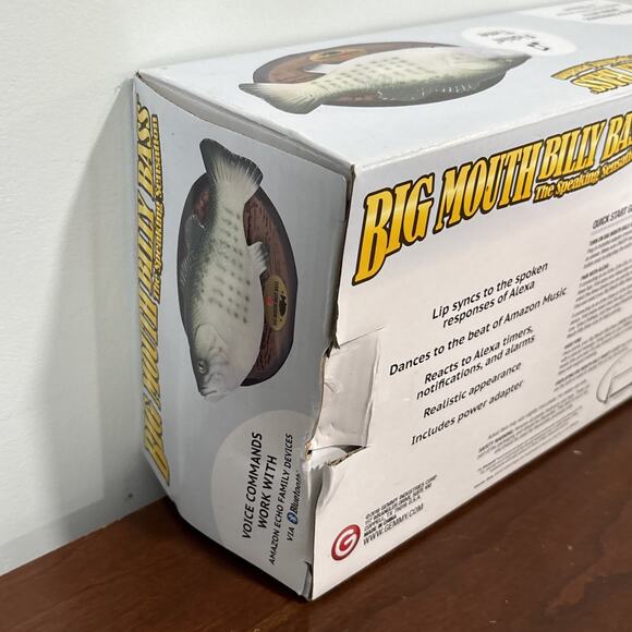 Big Mouth Billy Bass 2018 The Speaking Sensation Bluetooth Gemmy Fishing Time - Picture 9 of 12